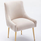 Modern Glam Tufted Velvet Upholstered Dining Chair