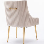 Modern Glam Tufted Velvet Upholstered Dining Chair