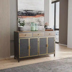 Modern Freestanding Sideboard Buffet Cabinet with Top Drawers