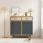 Modern Freestanding Sideboard Buffet Cabinet with Top Drawers