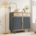 Modern Freestanding Sideboard Buffet Cabinet with Top Drawers