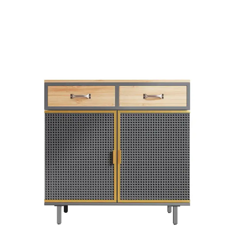 Modern Freestanding Sideboard Buffet Cabinet with Top Drawers