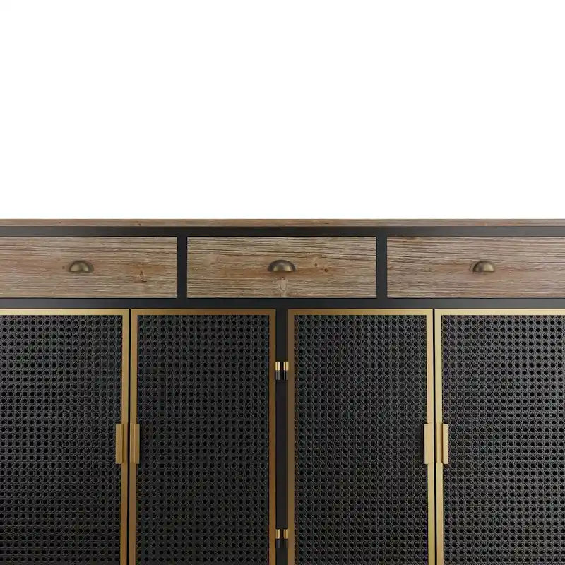 Modern Freestanding Sideboard Buffet Cabinet with Top Drawers