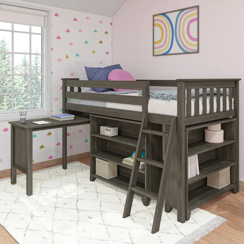 Twin Size Low Loft Bed