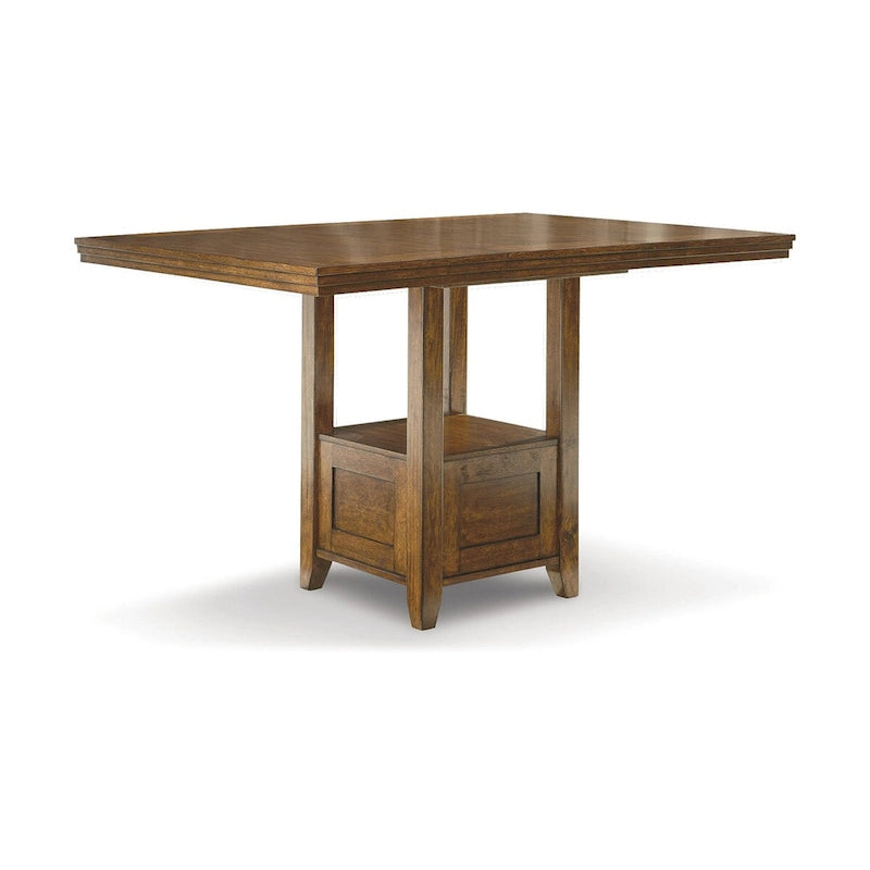 Medium Brown Counter Height Dining Table