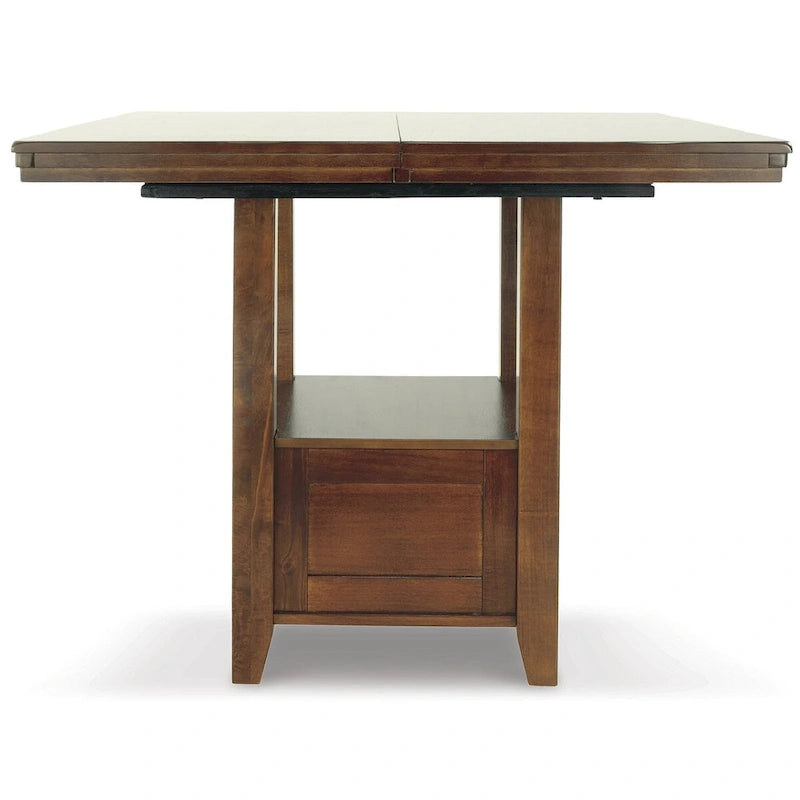 Medium Brown Counter Height Dining Table