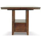 Medium Brown Counter Height Dining Table