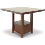 Medium Brown Counter Height Dining Table