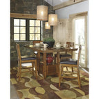 Medium Brown Counter Height Dining Table
