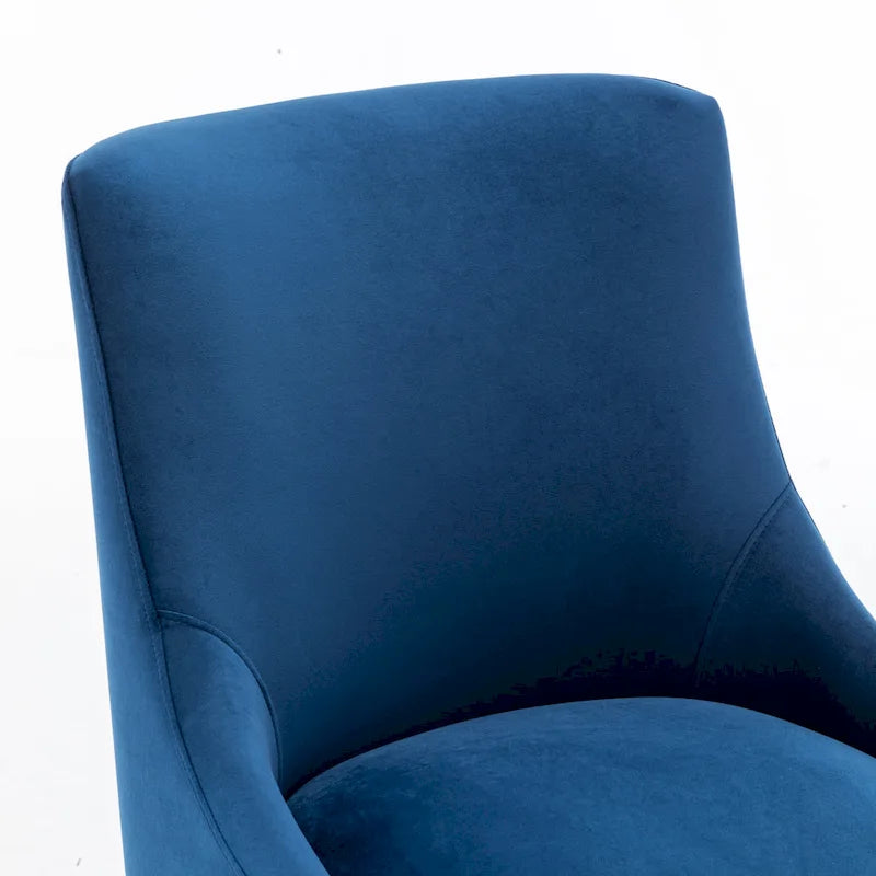 Modern Glam Velvet Upholstered Armless Dining Side Chair