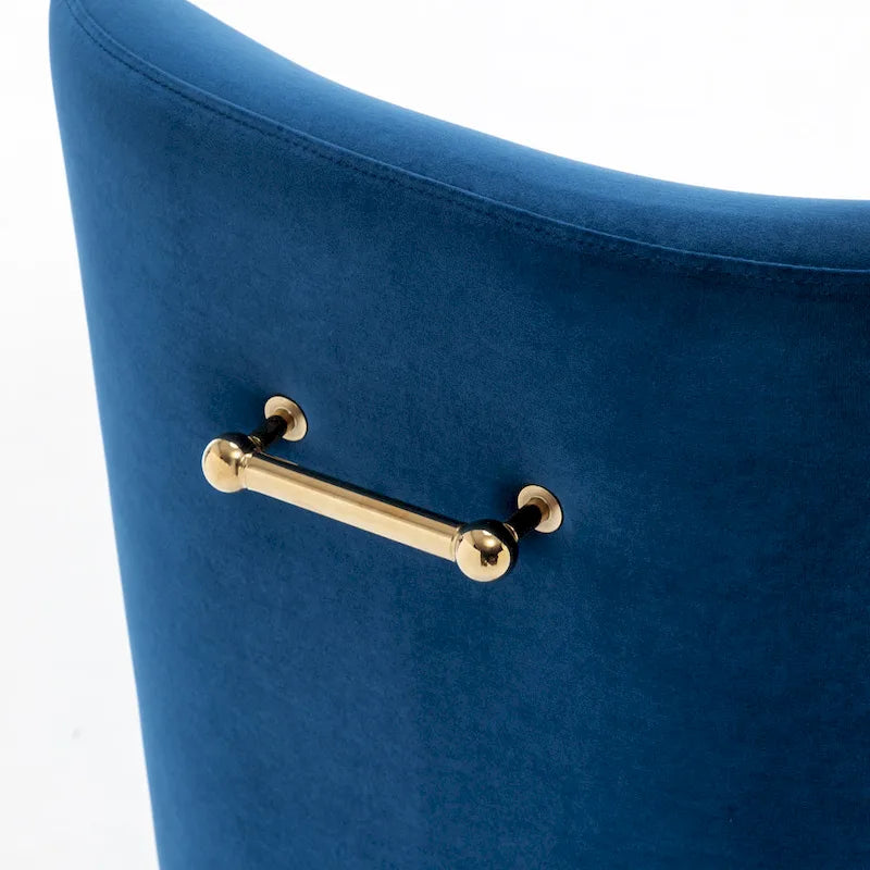 Modern Glam Velvet Upholstered Armless Dining Side Chair