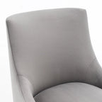 Modern Glam Velvet Upholstered Armless Dining Side Chair