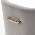Modern Glam Velvet Upholstered Armless Dining Side Chair