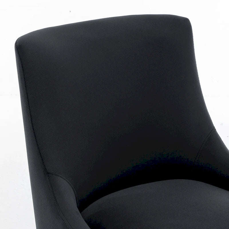 Modern Glam Velvet Upholstered Armless Dining Side Chair