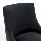 Modern Glam Velvet Upholstered Armless Dining Side Chair