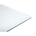Rectangular Clear Tempered Glass Top Coffee Table