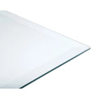 Rectangular Clear Tempered Glass Top Coffee Table
