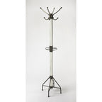 Square Wood Coat and Hat Stand