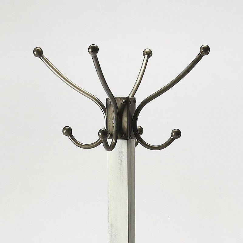 Square Wood Coat and Hat Stand