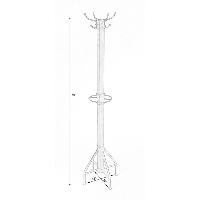 Square Wood Coat and Hat Stand