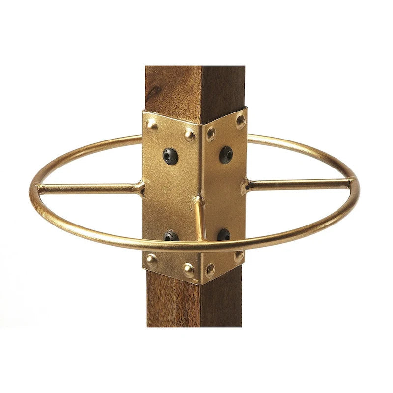 Square Wood Coat and Hat Stand
