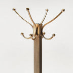 Square Wood Coat and Hat Stand