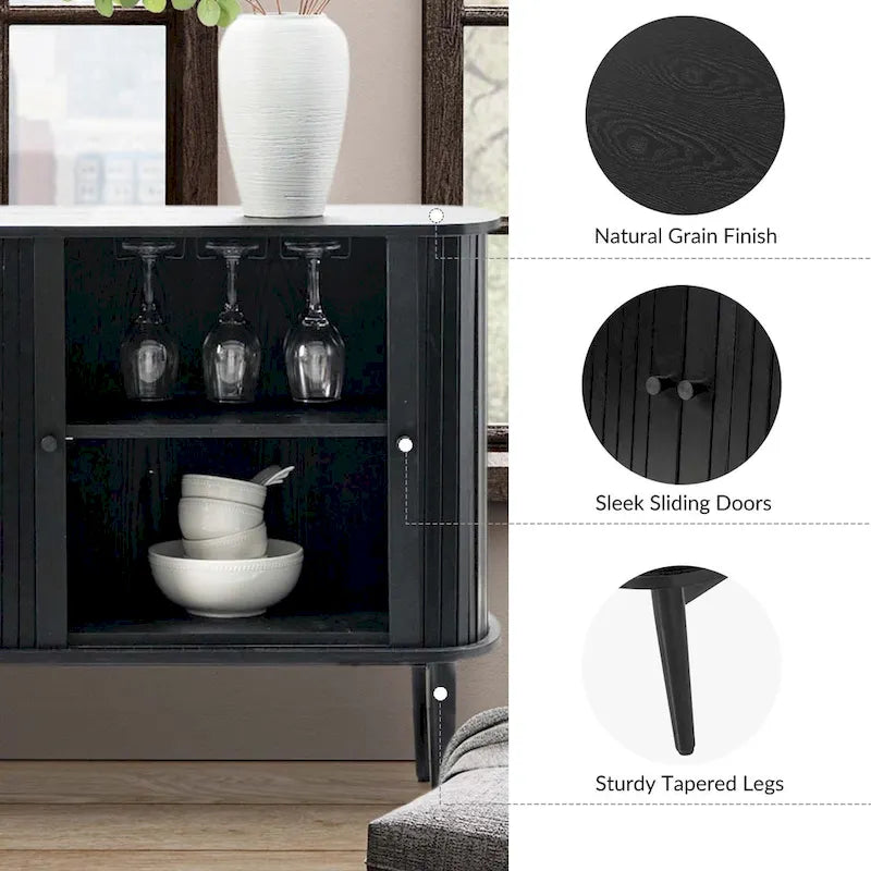 Franz Modern 63Wide Sideboard with adjustable shelf by HULALA HOME
