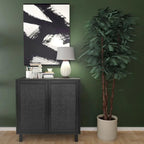  Delancey Black 2-Door Cabinet