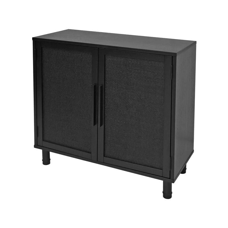Black 2-Door Cabinet