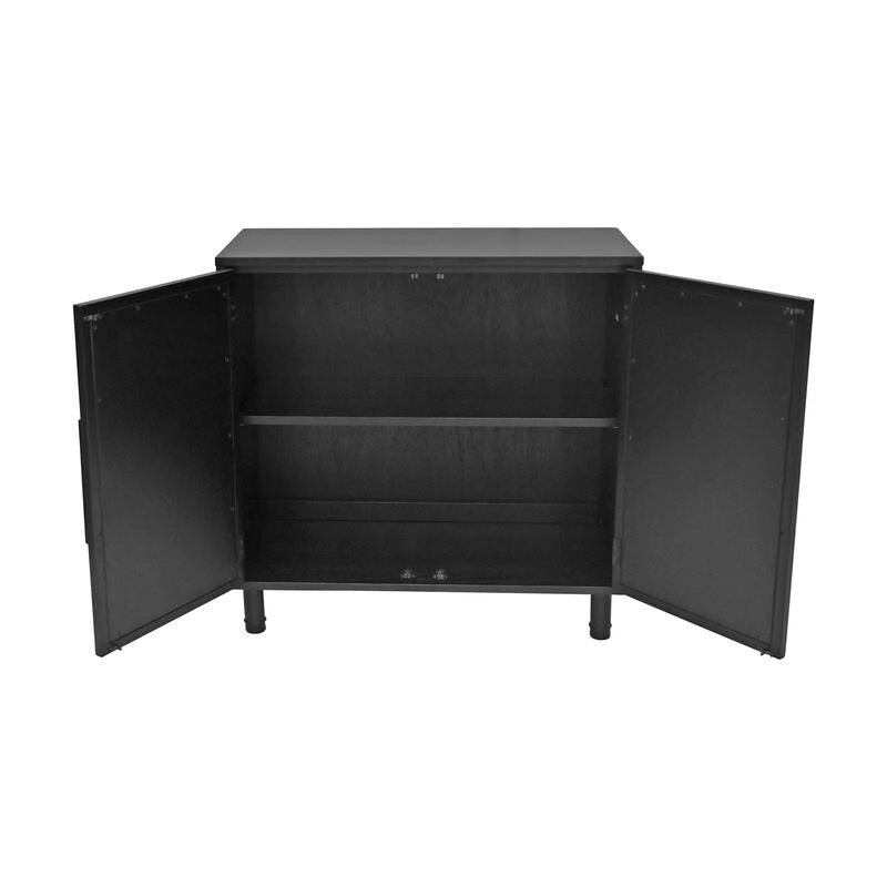 Black 2-Door Cabinet