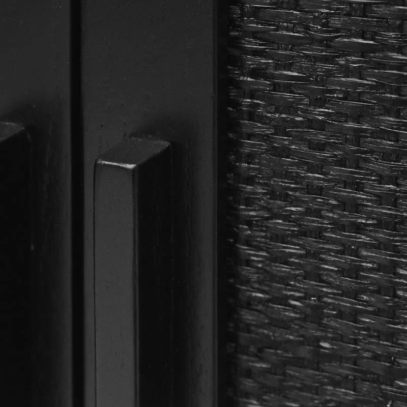 Black 2-Door Cabinet