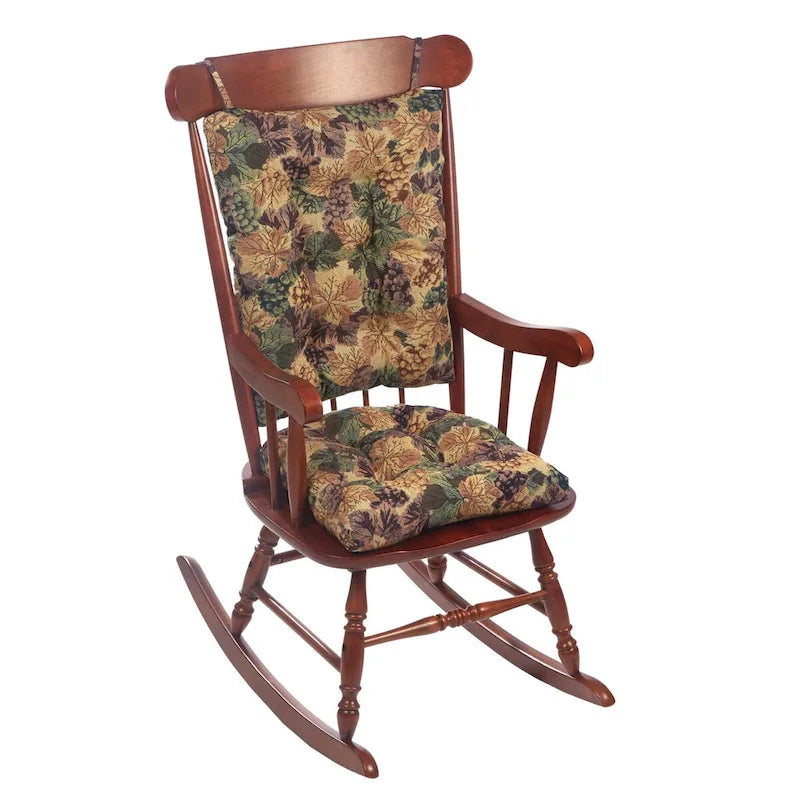Jumbo Cabernet Red Rocking Chair Seat and Back Cushion
