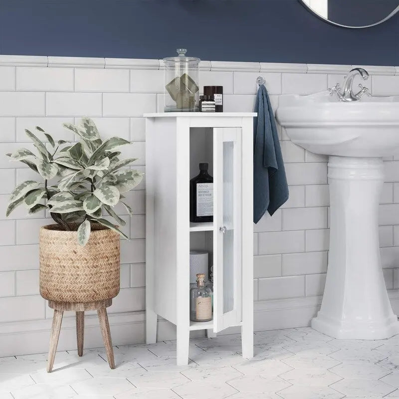 Bathroom Storage Cabinet, 11.75D x 13W x 32H