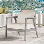 Christopher Knight Home Ursa Chaise de club de patio extérieure en bois d'acacia