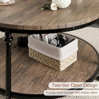 Round Coffee Table 30.31 Industrial Center Table