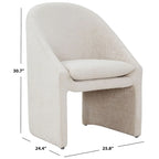 19-Inch Chenille Upholstered Dining Chair, 26W x 24D x 31H