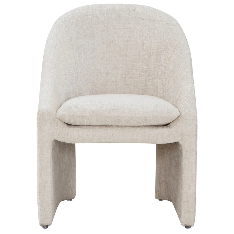 19-Inch Chenille Upholstered Dining Chair, 26W x 24D x 31H