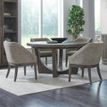 Satin Espresso Pedestal Dining Table