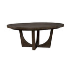 Satin Espresso Pedestal Dining Table