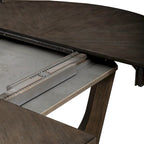 Satin Espresso Pedestal Dining Table