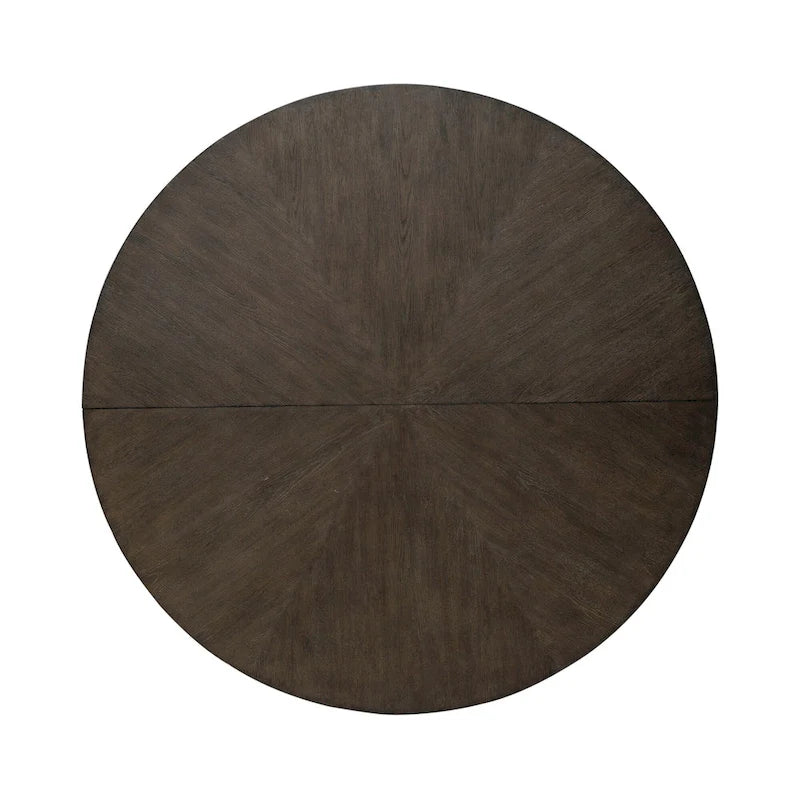 Satin Espresso Pedestal Dining Table