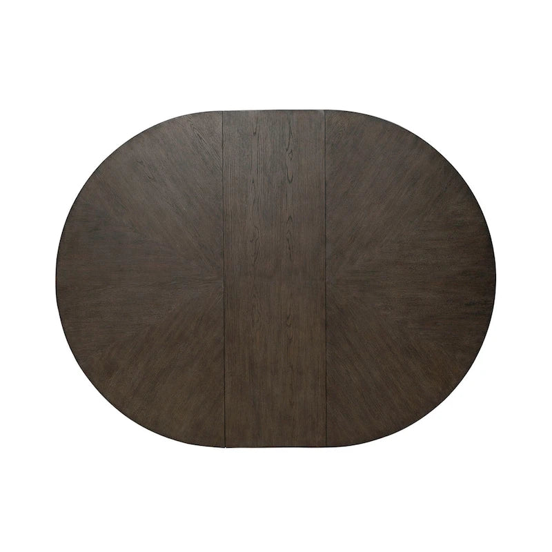 Satin Espresso Pedestal Dining Table