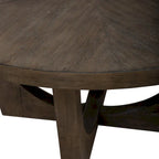 Satin Espresso Pedestal Dining Table