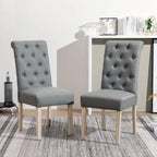 Ensemble de salle à manger 5 pièces, ensemble de meubles de cuisine en bois, table ronde avec piètement central en croix et 4 chaises capitonnées